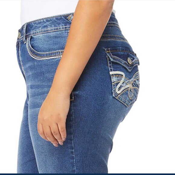 WallFlower Plus InstaStretch® Legendary Classic Fit Bootcut Jeans Sz 16 - Picture 2 of 9